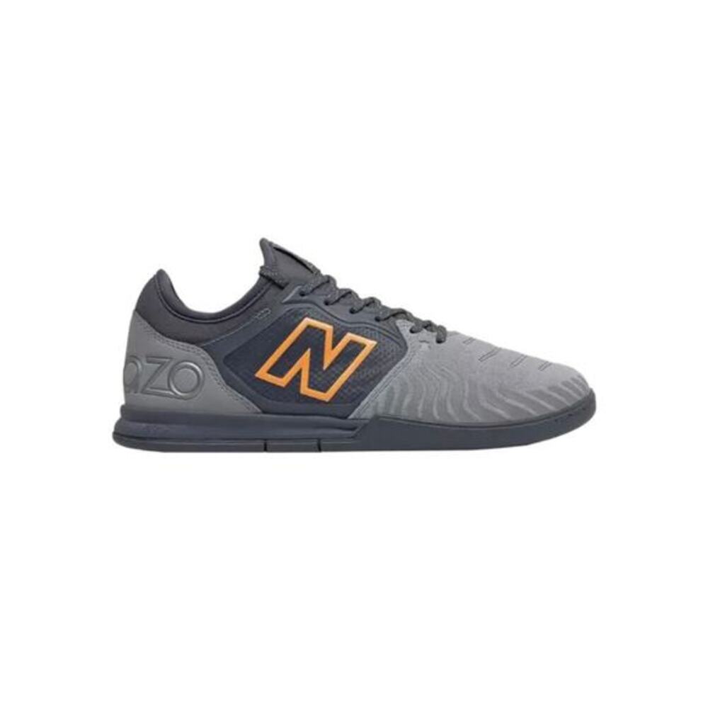 New Balance Men's Audazo V5+ Pro Suede Indoor Soccer Steel Gray Thunder 7.5D